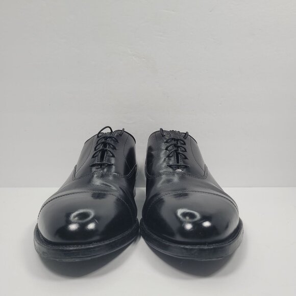 Alden 907 Straight Tip Bal Oxford Men's Black Leather Cap Toe Shoes US Size 11.5 - Picture 3 of 8